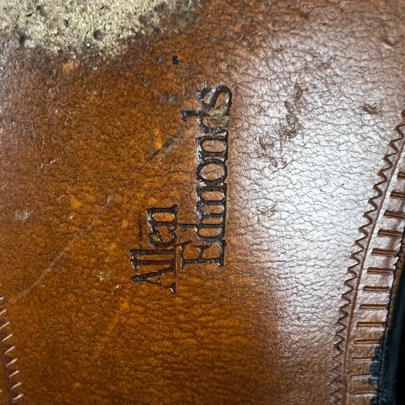 Allen Edmonds Mens Leather Loafers Lugano Wide Dress Made Italy 10.5 EE 49910 - Picture 12 of 15